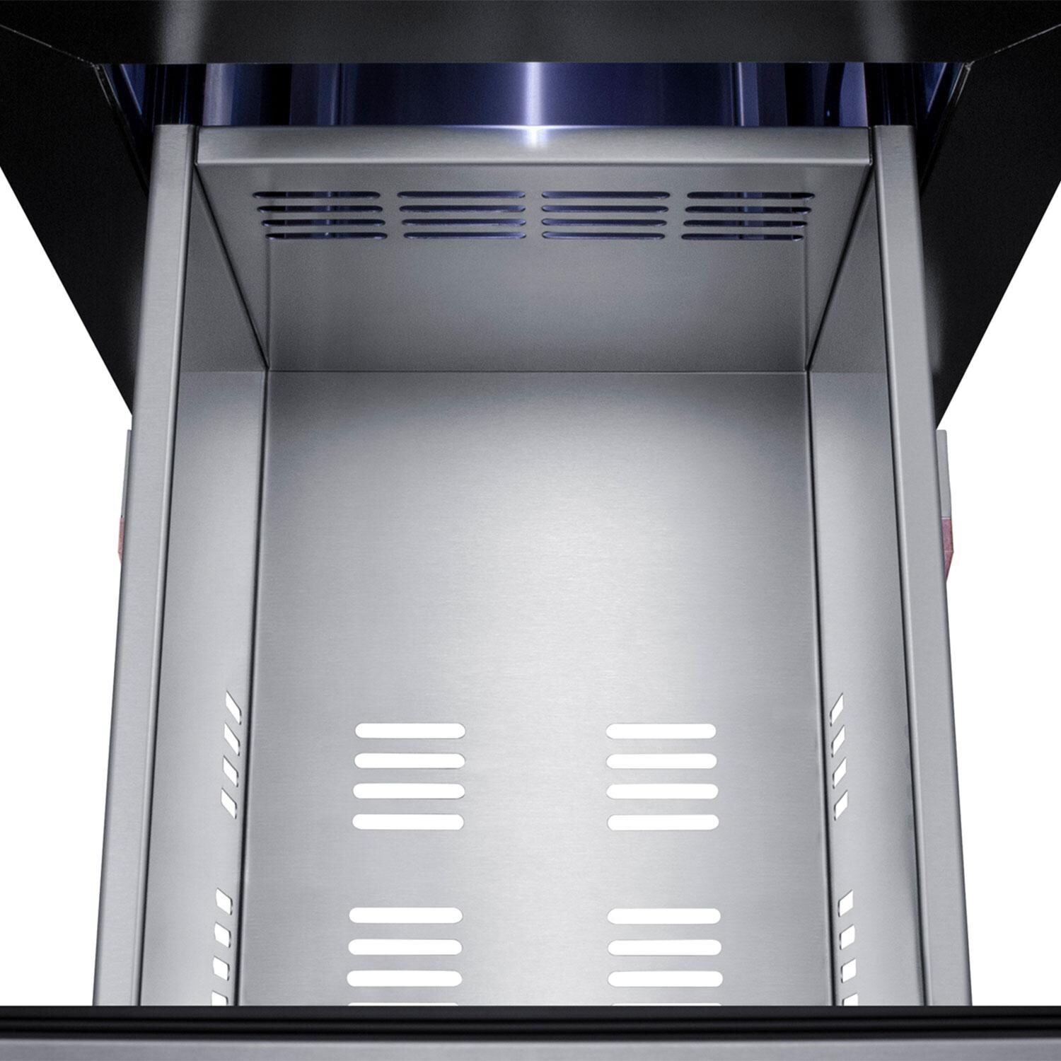 Summit LADR1545PNR 15-Inch ADA Compliant 2-Drawer Refrigerator - Panels Not Included - Top Drawer Opened thumbnail