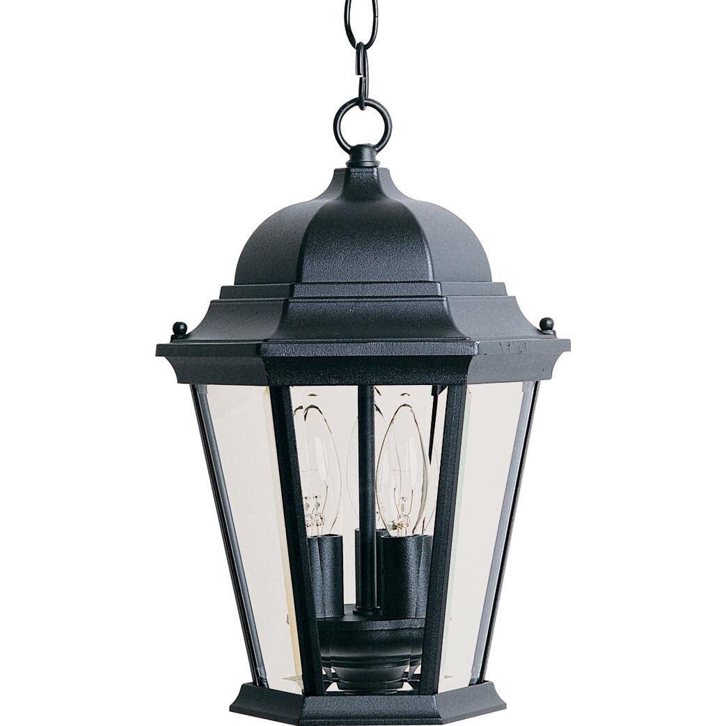 Maxim Westlake 1009BK 60W 14-Inch Three Light Outdoor Hanging Lantern - Black thumbnail