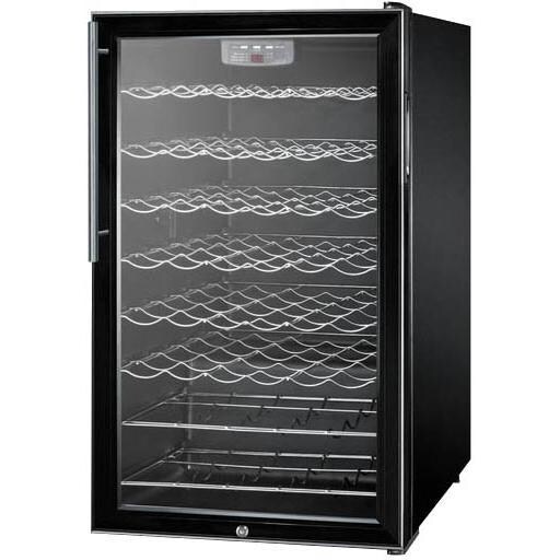 Summit 40 Bottle Built-In / Freestanding Wine Cellar - Black - Angle thumbnail