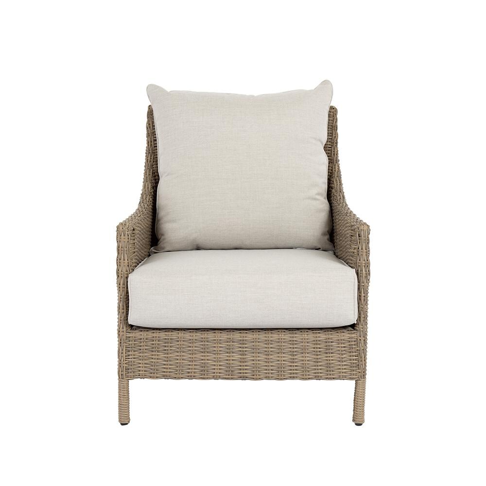 Sunset West - 2301-21-40433 - Ibiza Resin Wicker Patio Club Chair W/ Sunbrella Cast Silver Cushions - Front View thumbnail