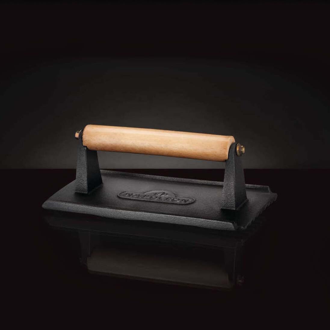 Napoleon  56056 Cast Iron Chef's Press - Angled View - White Background thumbnail