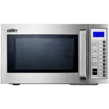Summit Commercial 20-Inch 0.9 Cu. Ft. 1000-Watt Countertop Microwave - Stainless Steel - SCM1000SS