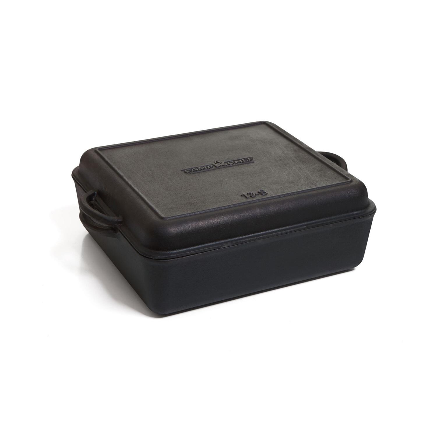 Camp Chef 8-Quart Square Seasoned Cast Iron Dutch Oven - DO13S thumbnail