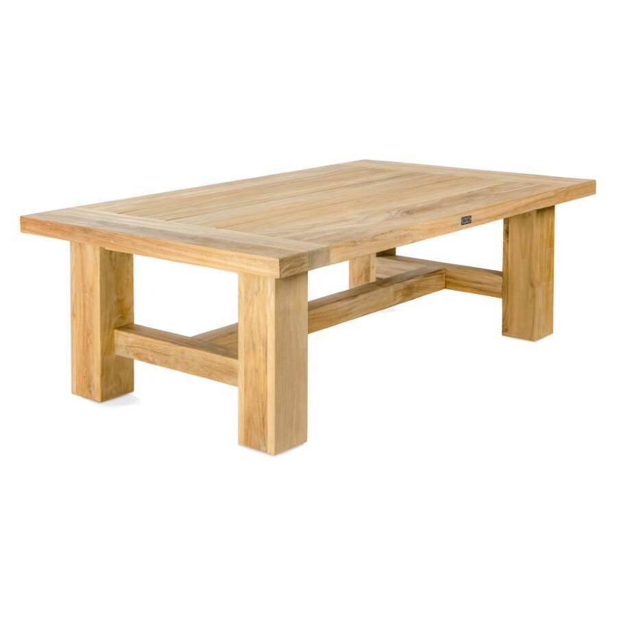 Teak + Table Monday Teak Patio Coffee Table - White Background thumbnail