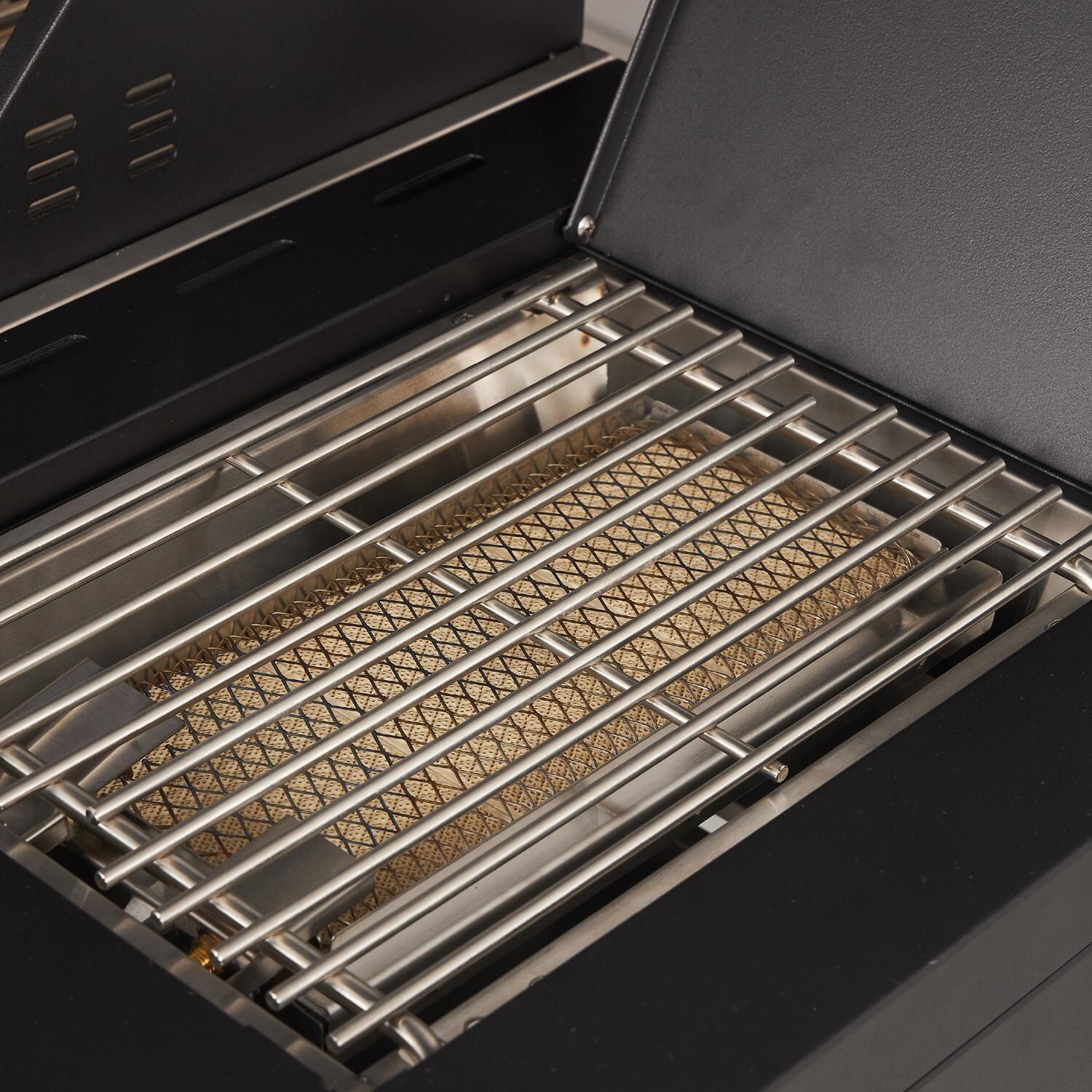 Mont Alpi MA-988 Performance Black Series 4 Burner Propane Grill - Side Burner - Detail thumbnail