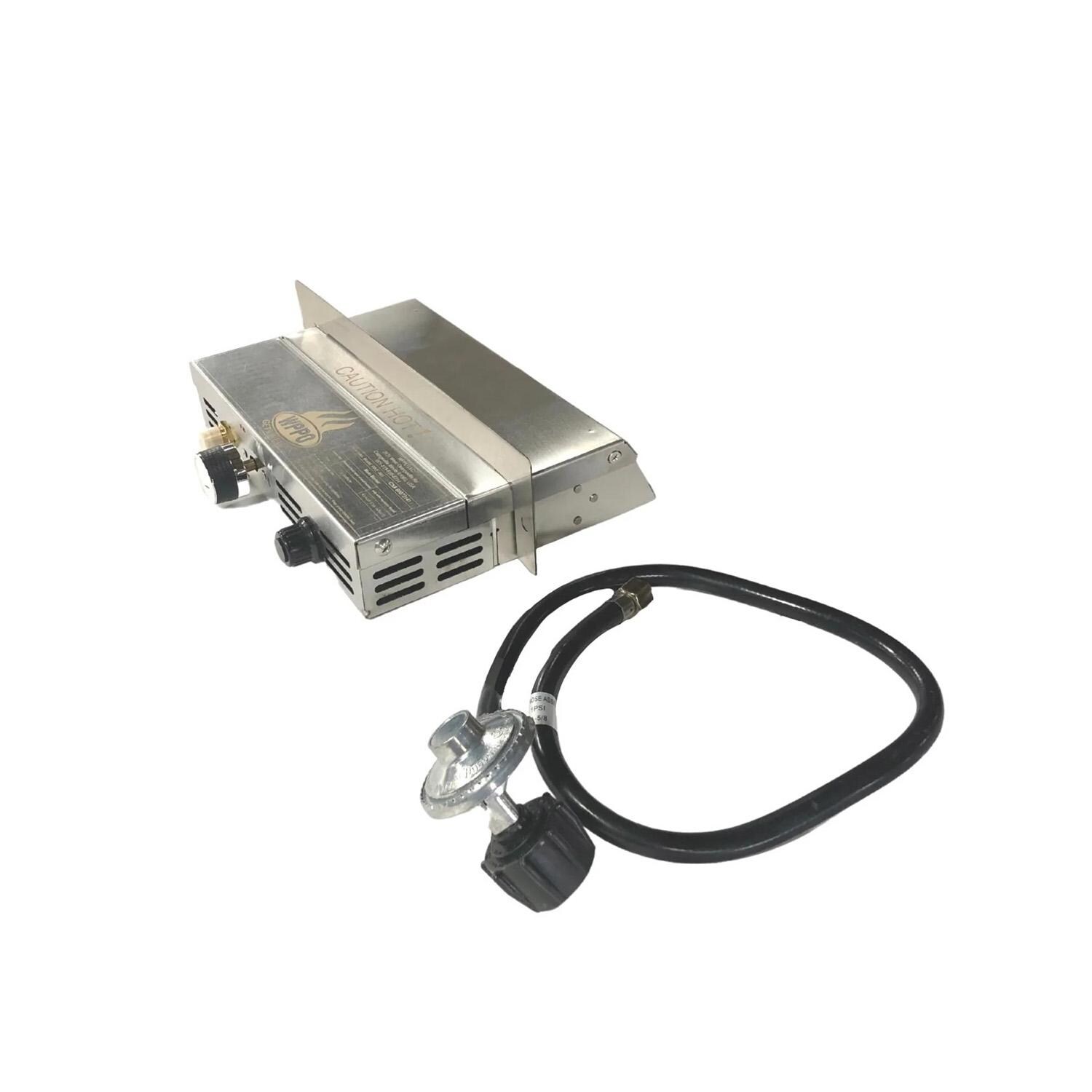 WPPO WKEA-04-GAS Complete Gas Burner for WKE-04 Ovens - White Background thumbnail