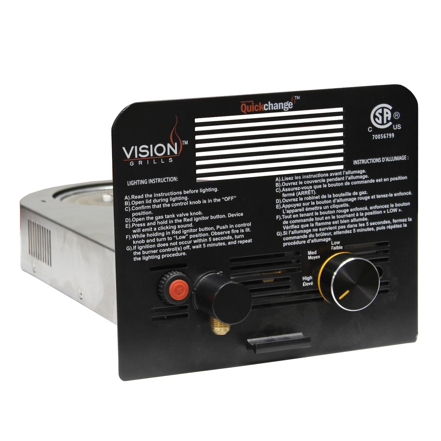 Vision Quickchange Propane Gas Conversion Insert - VGK-GPAK-S1