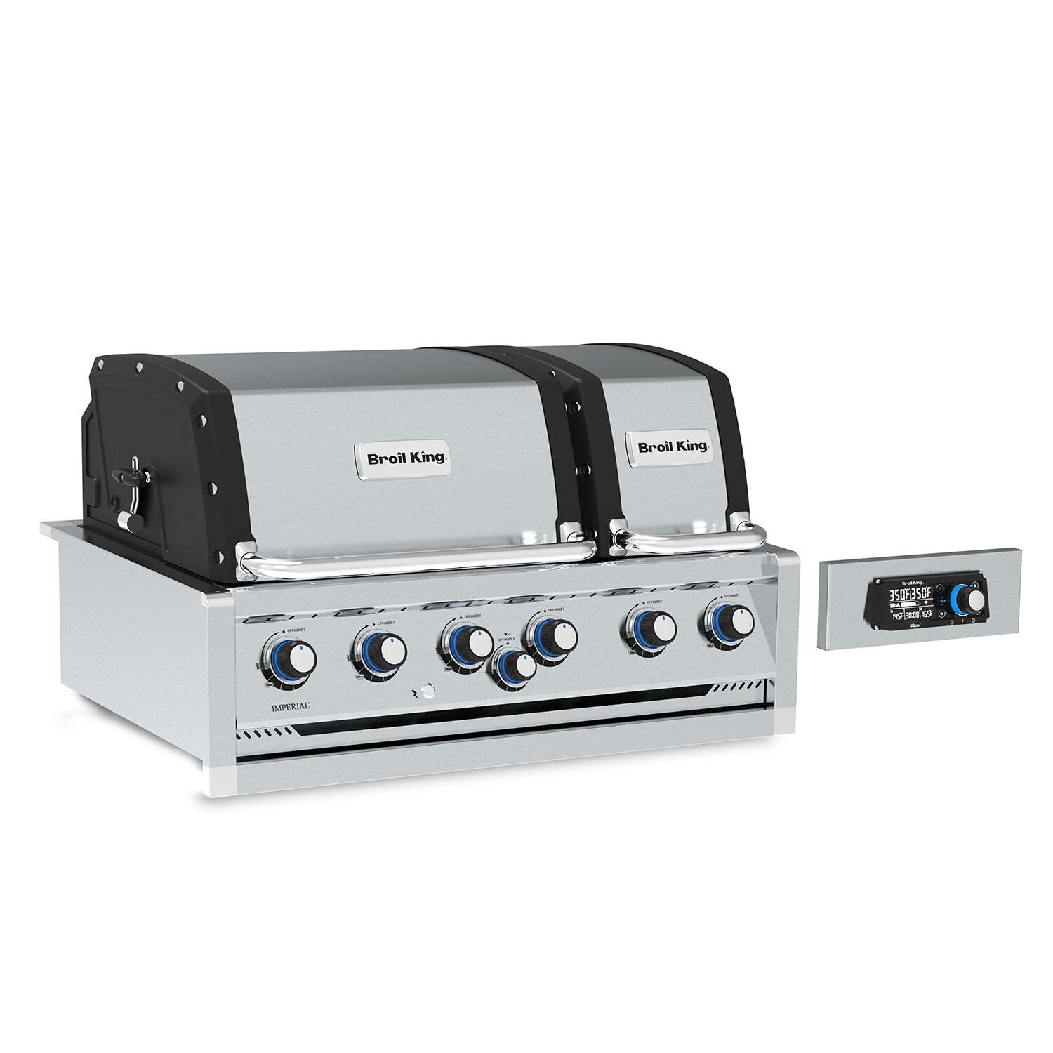 Broil King 699777 Imperial QS 670 6 Burner Built-In Natural Gas Grill - White Background thumbnail