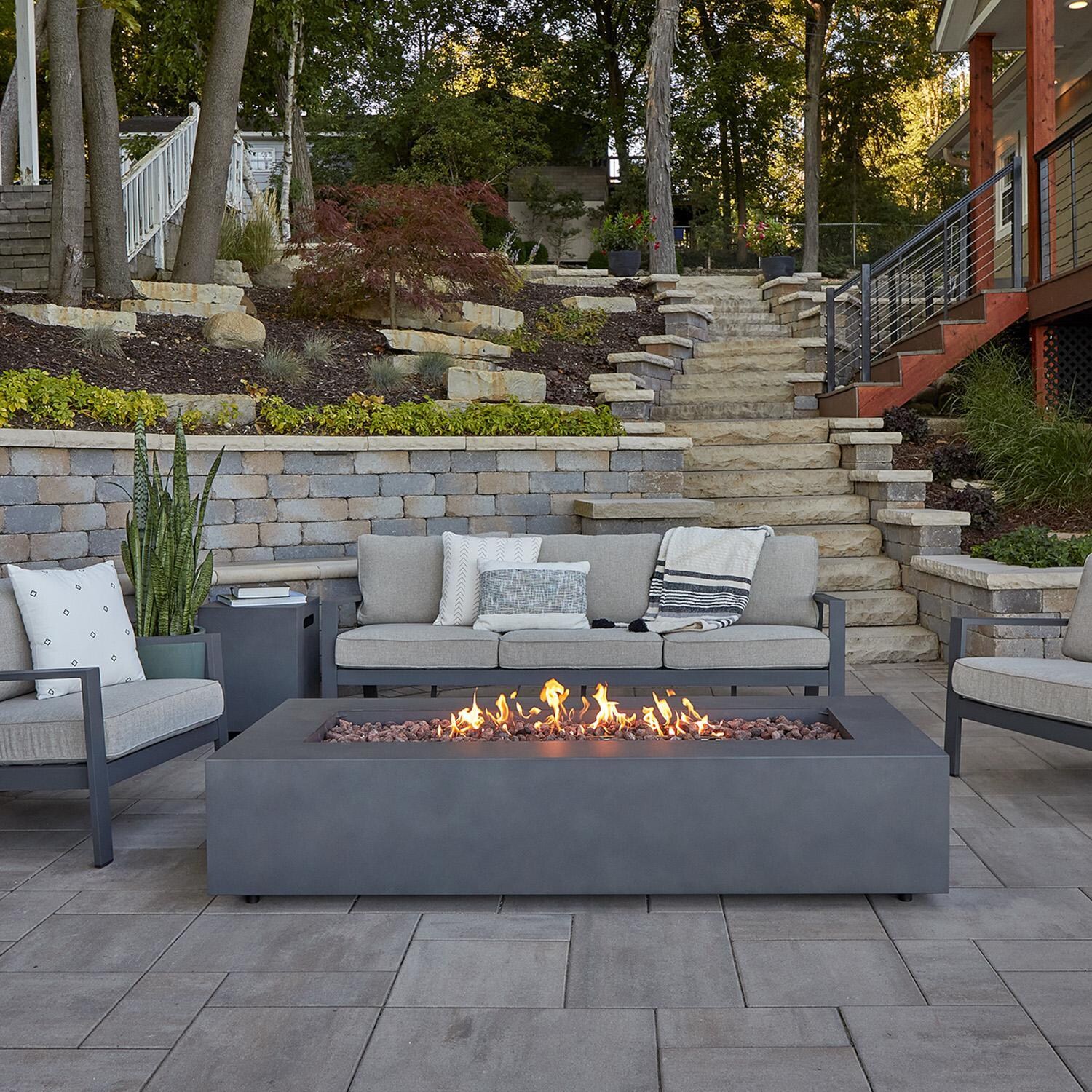 Lakeview Outdoor Designs SC-C9814LP-WSLT Elysian 70-Inch Rectangle Propane Gas Fire Table thumbnail