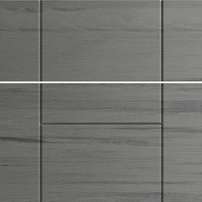 WeatherStrong Bimini 7 1/2 Ft Outdoor Kitchen Island w/ DCS Natural Gas Grill & Refrigerator in Dark Ash/Midnight Ice - Cabinet Finish - Detail thumbnail