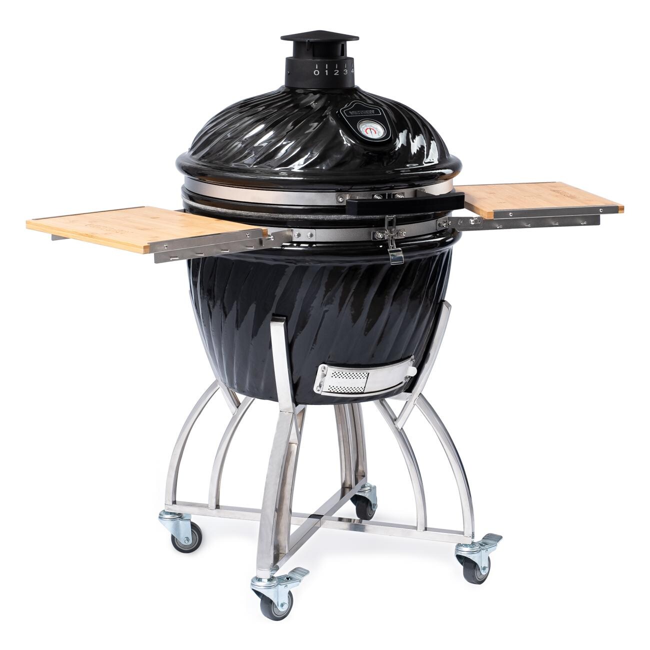 Victory - BBQ-VCT-K-24B - 21-Inch Kamado Grill & Smoker - Angled View thumbnail