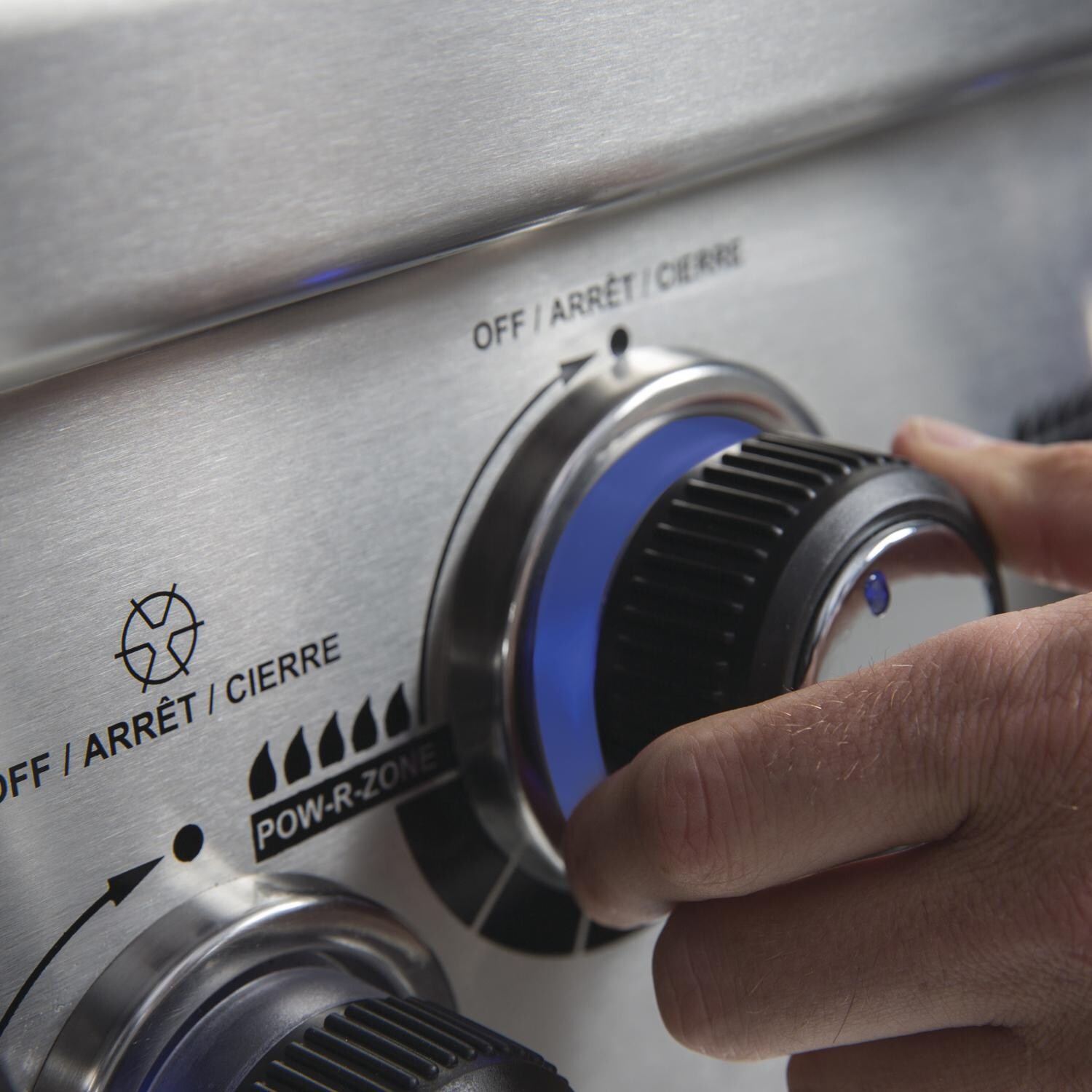 Broil King - 957084 - Imperial S 690i 6-Burner Built-In Propane Gas Grill With Rotisserie & Side Burner - Stainless Steel - Linear-Flow Control Knob thumbnail