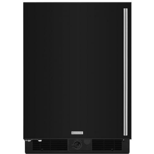 jenn air black glass fridge