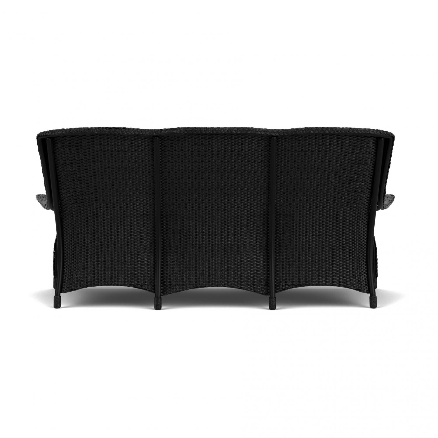 Lloyd Flanders Mandalay Sofa in Ebony Finish with Remy Cloud fabric - Back thumbnail