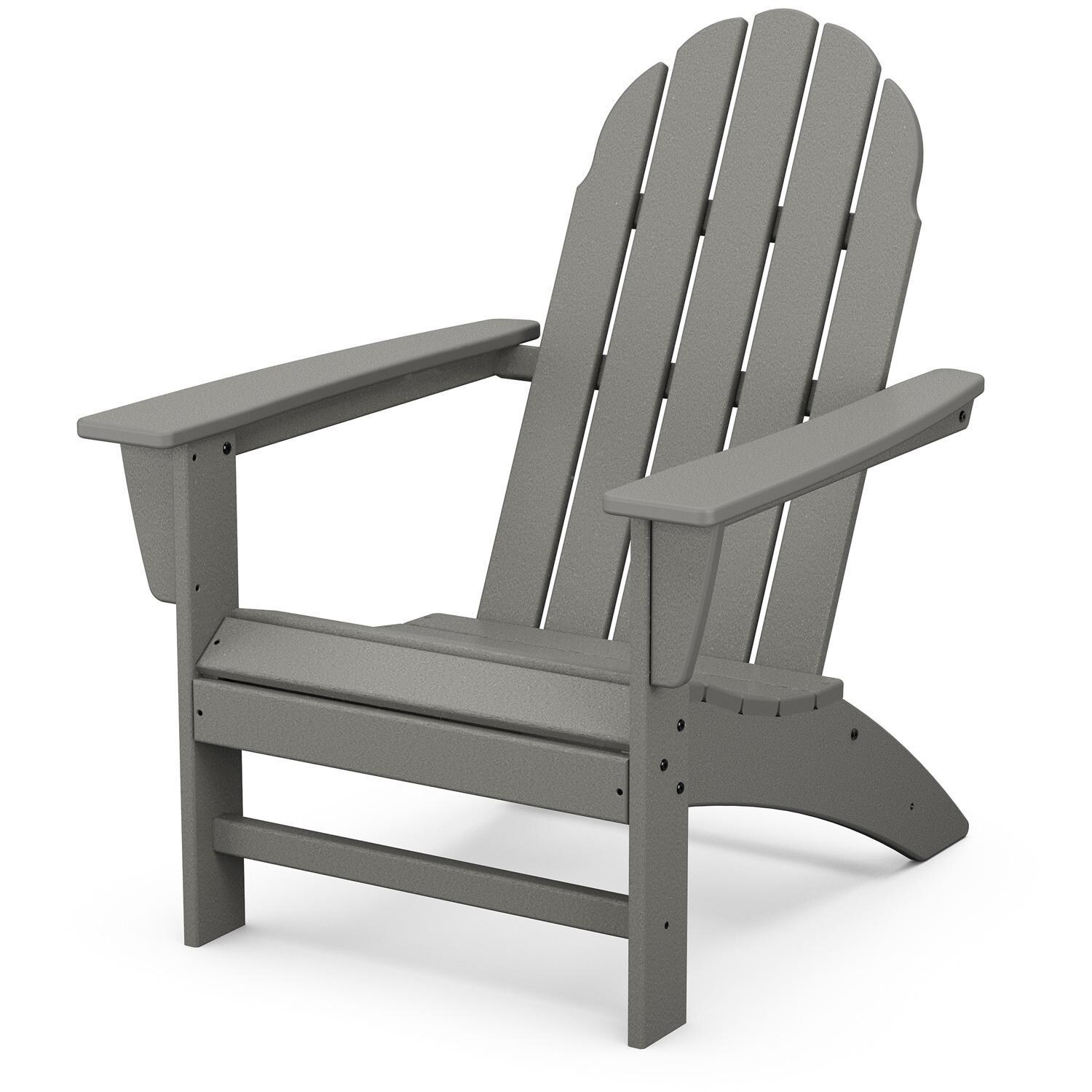 POLYWOOD Vineyard Adirondack Chair - Slate Grey thumbnail