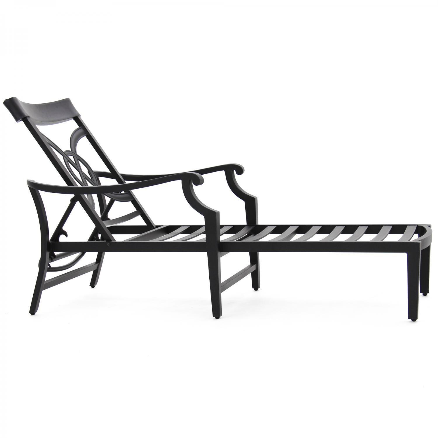 St. Charles Cast Aluminum Chaise - Frame Side thumbnail