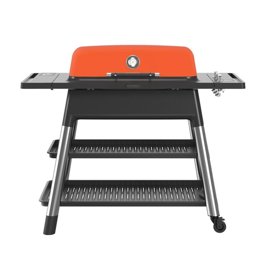 Everdure E3G3O Everdure FURNACE Gen 2 3 Burner Propane Grill w/ Stand - Orange - E3G3O - Front - White Background thumbnail