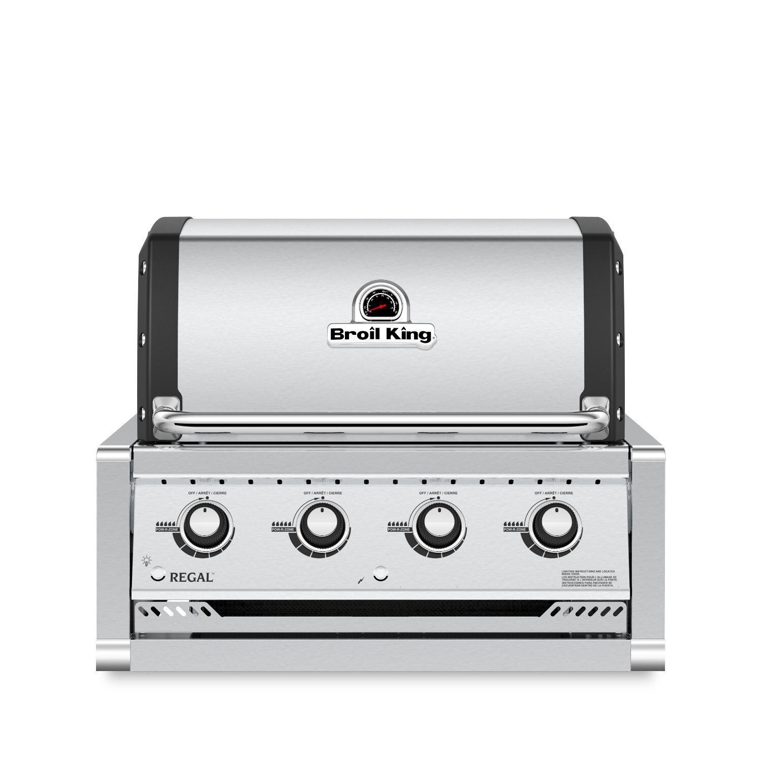 Broil King 885714 Regal S420 4-Burner Built-In Propane Gas Grill - Stainless Steel thumbnail