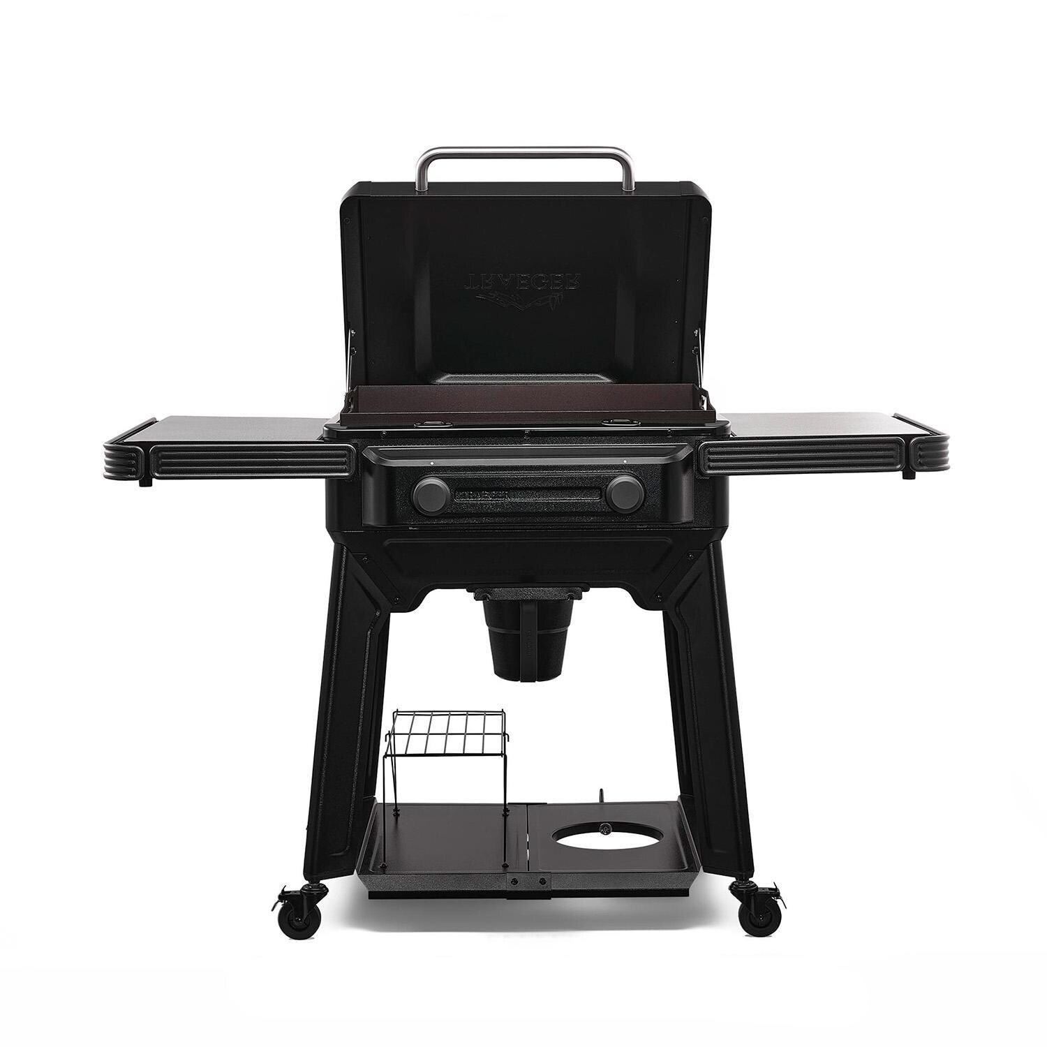 Traeger Flatrock 2 Zone Propane Griddle 4 Pc Bundle - Open - White Background thumbnail