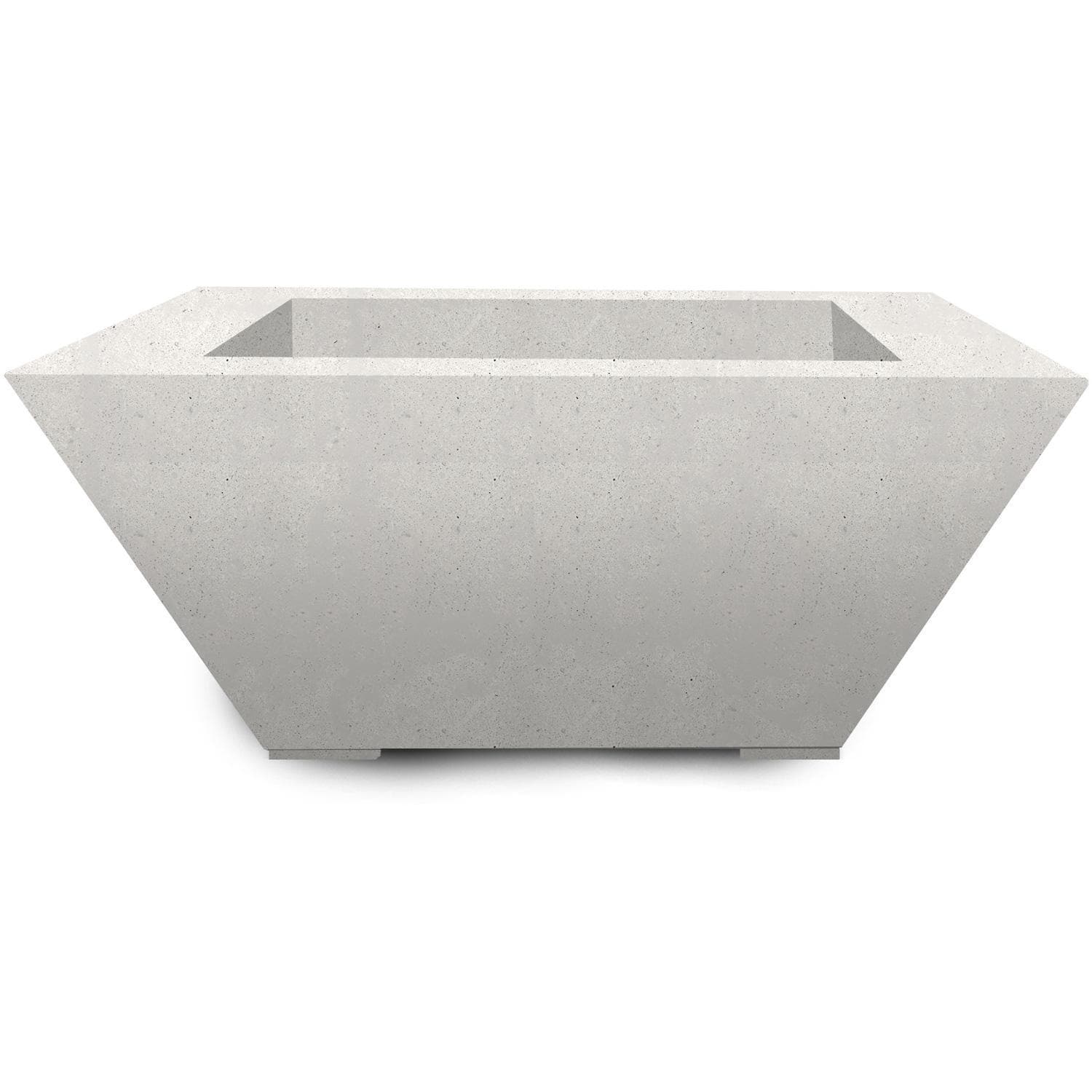 Lombard 42-in Square GFRC Natural Gas Fire Pit in Ultra White by Prism Hardscapes