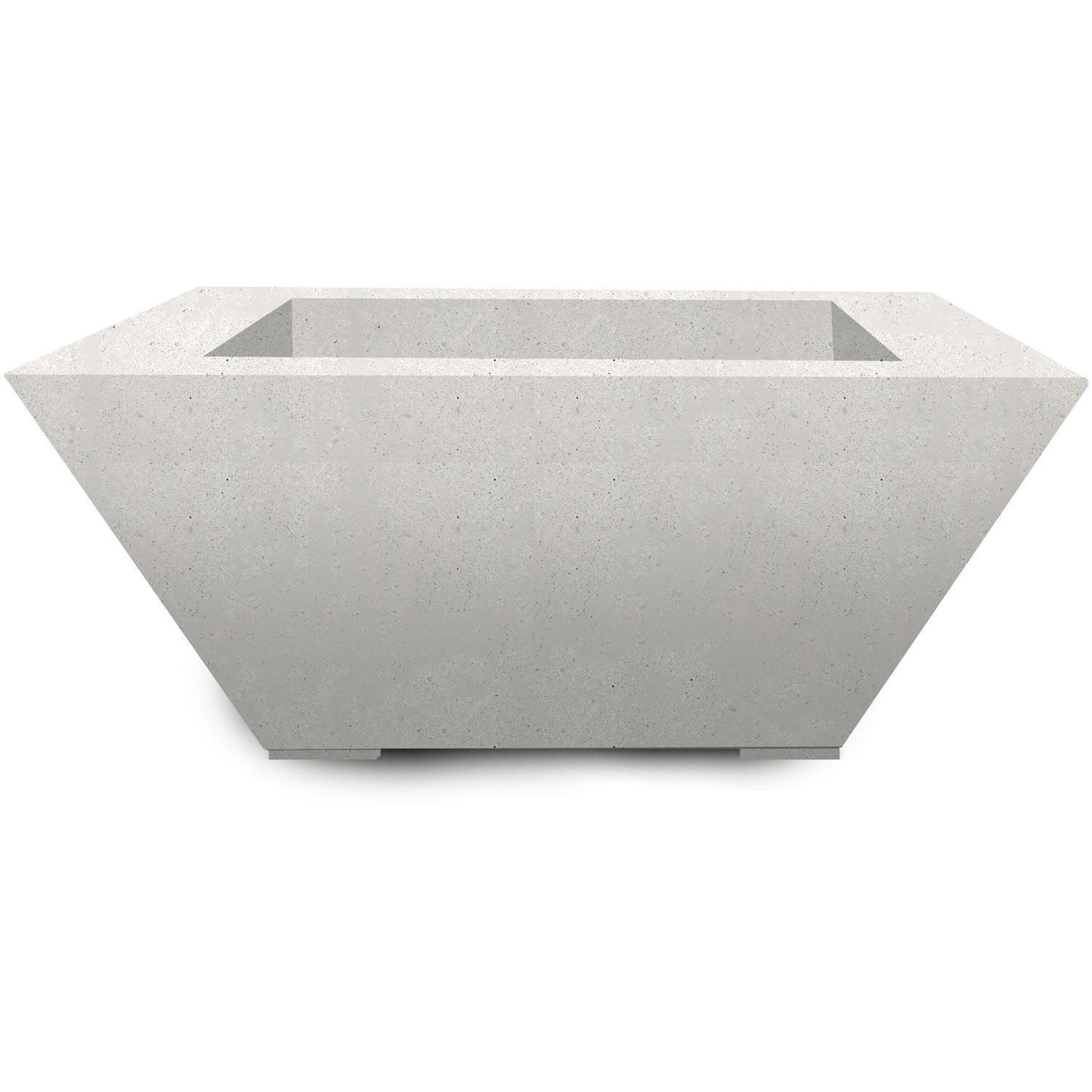 Lombard 42-in Square GFRC Natural Gas Fire Pit in Ultra White by Prism Hardscapes