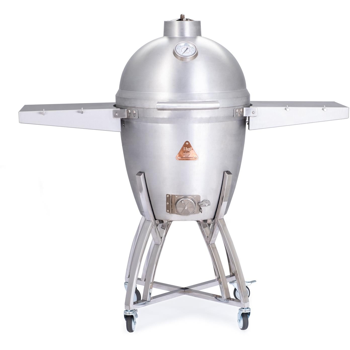 Blaze Kamado 20-Inch Cast Aluminum Kamado Grill With Stainless Steel Cart & Side Shelves - BLZ-20-KAMADO