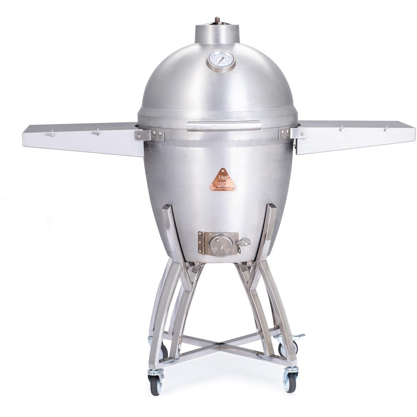 Blaze Kamado 20Inch Cast Aluminum Kamado Grill With Stainless Steel