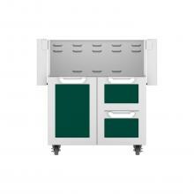 Hestan Double Drawer And Door Tower Cart For 30-Inch Gas Grill - Grove - GCR30-GR image