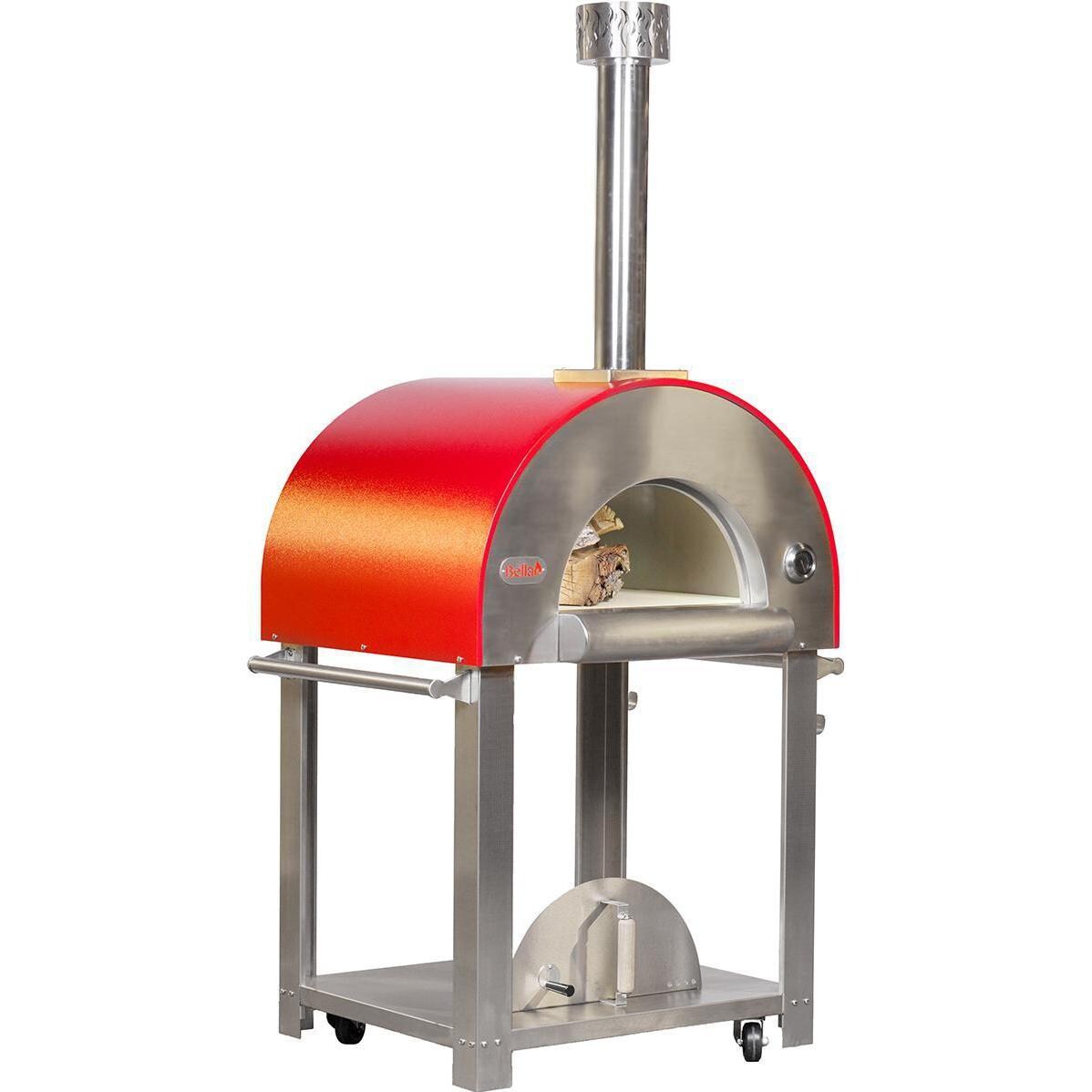 Bella Medio 28-Inch Pizza Oven On Cart - Front-Left Corner View thumbnail