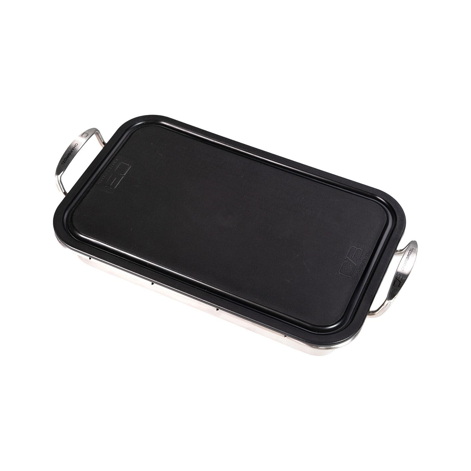 Charbroil CB1250033P3 Grill+ Roasting Dish & Cutting Board - Cutting Board Insert In Roaster Dish - White Background thumbnail