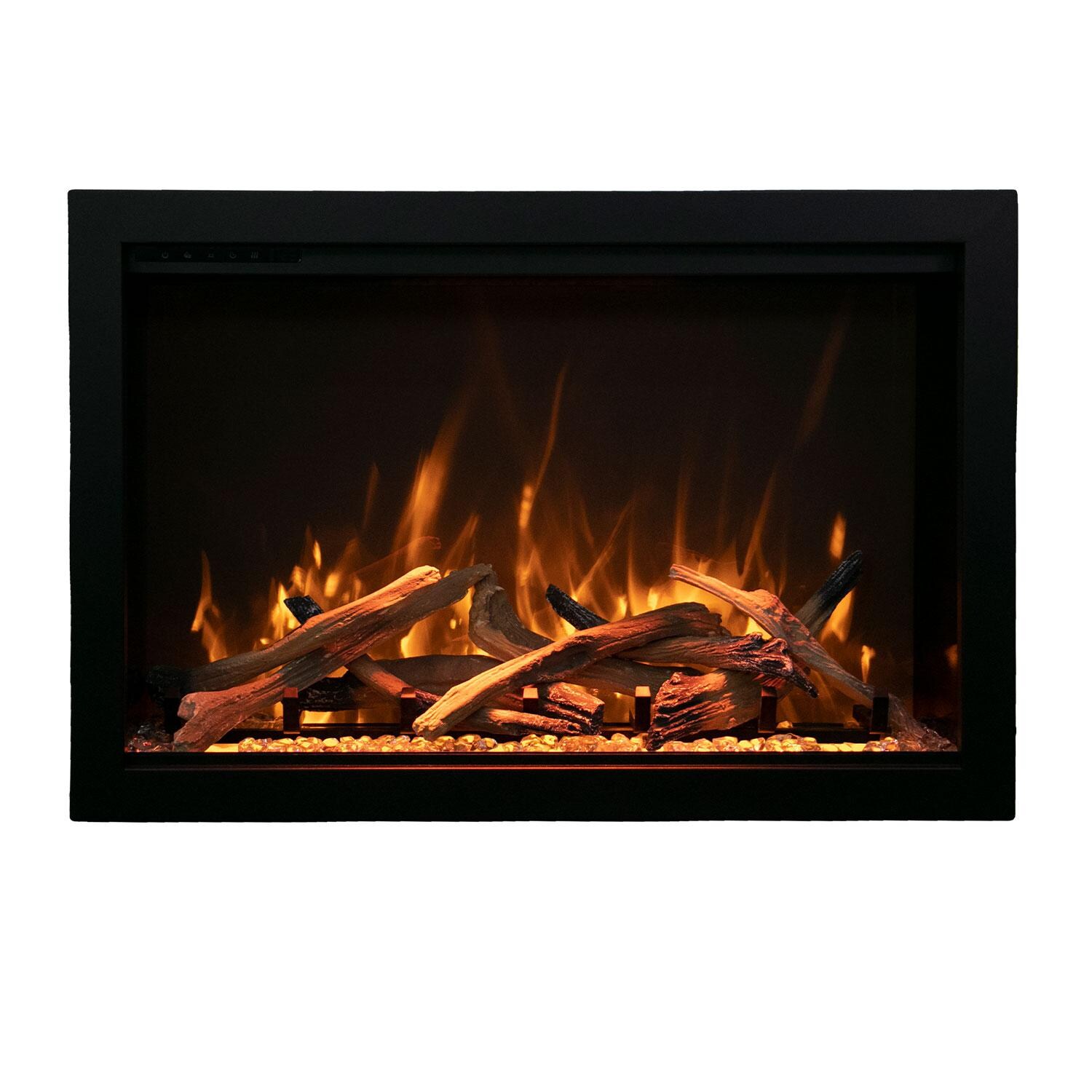 Amantii Traditional Bespoke 33-Inch Built-In Indoor/Outdoor Electric Fireplace W/ Thermostatic Remote, WiFi Capable thumbnail
