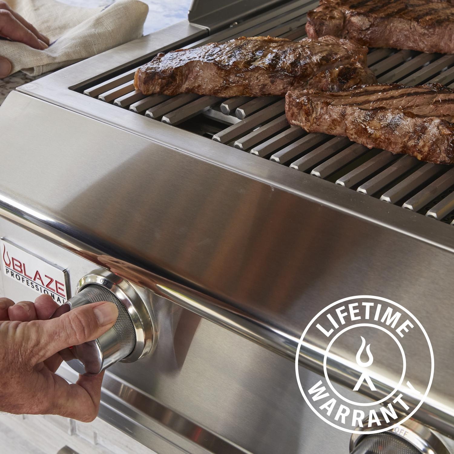 Blaze BLZ-4PRO-NG Professional LUX 44-in 4-Burner Built-In Natural Gas Grill w/ Rotisserie - Lifetime Warranty - Lifestyle thumbnail