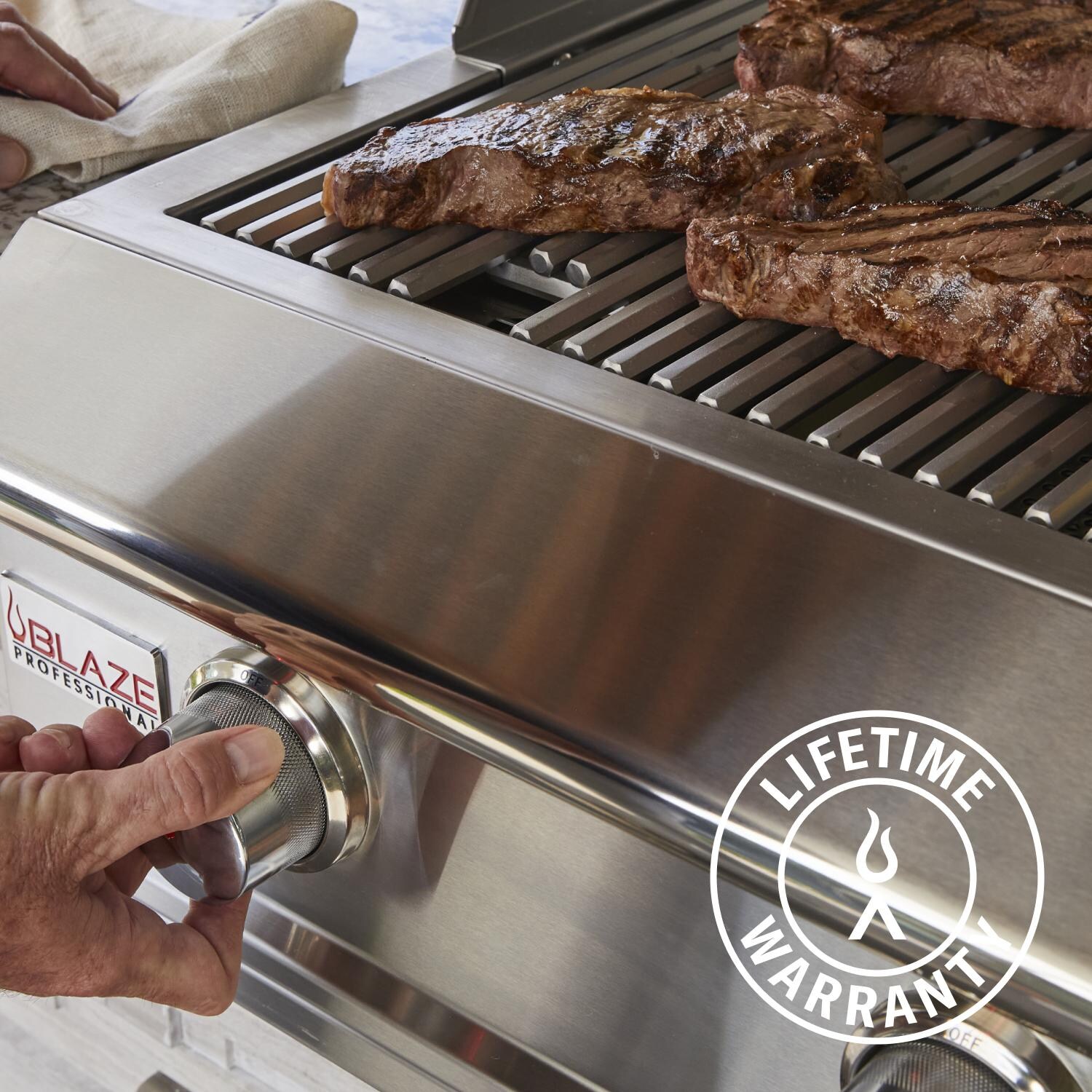 Blaze BLZ-4PRO-NG Professional LUX 44-in 4-Burner Built-In Natural Gas Grill w/ Rotisserie - Lifetime Warranty - Lifestyle thumbnail