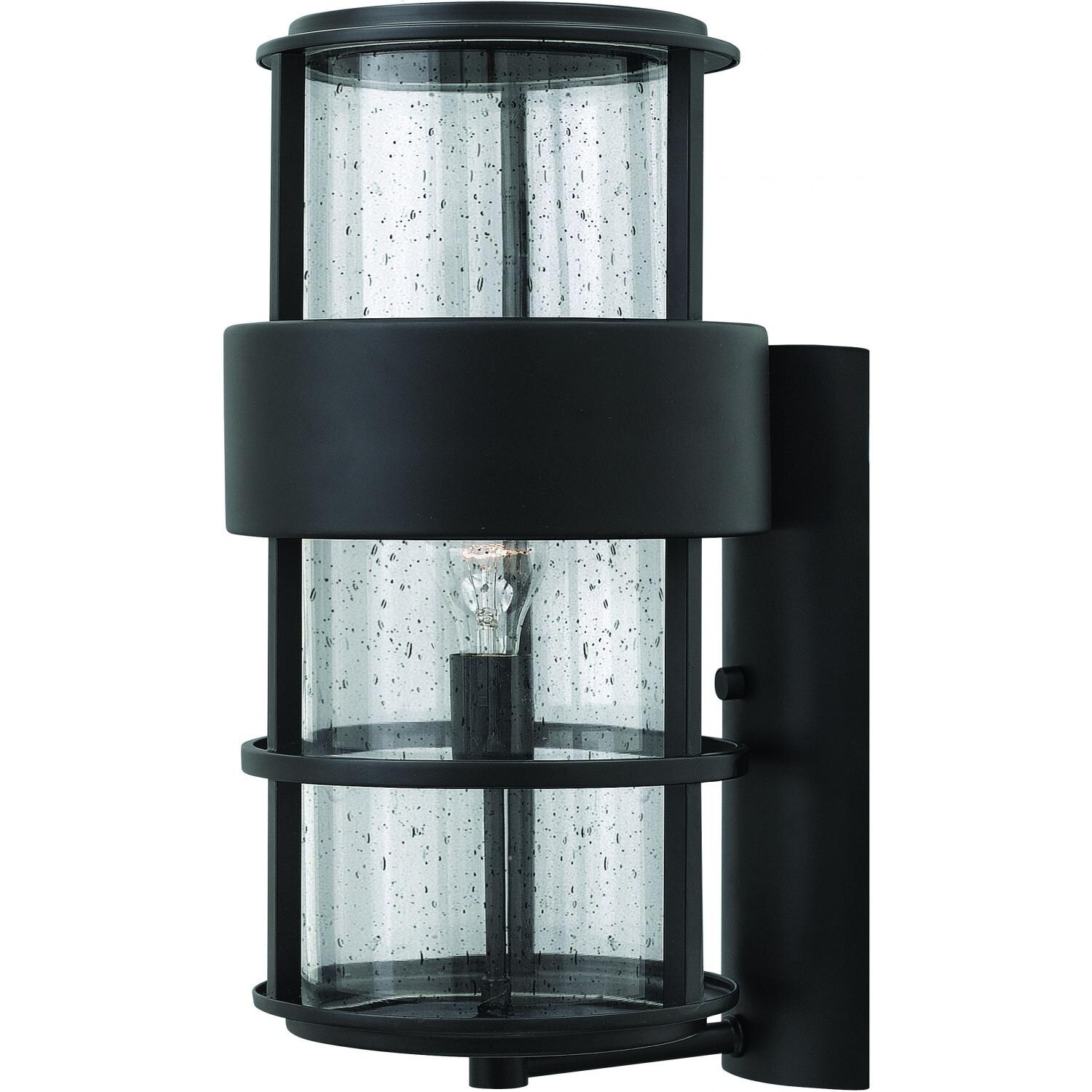 Hinkley Lighting Saturn 1905SK 100W One Light Outdoor Wall Sconce - Satin Black thumbnail