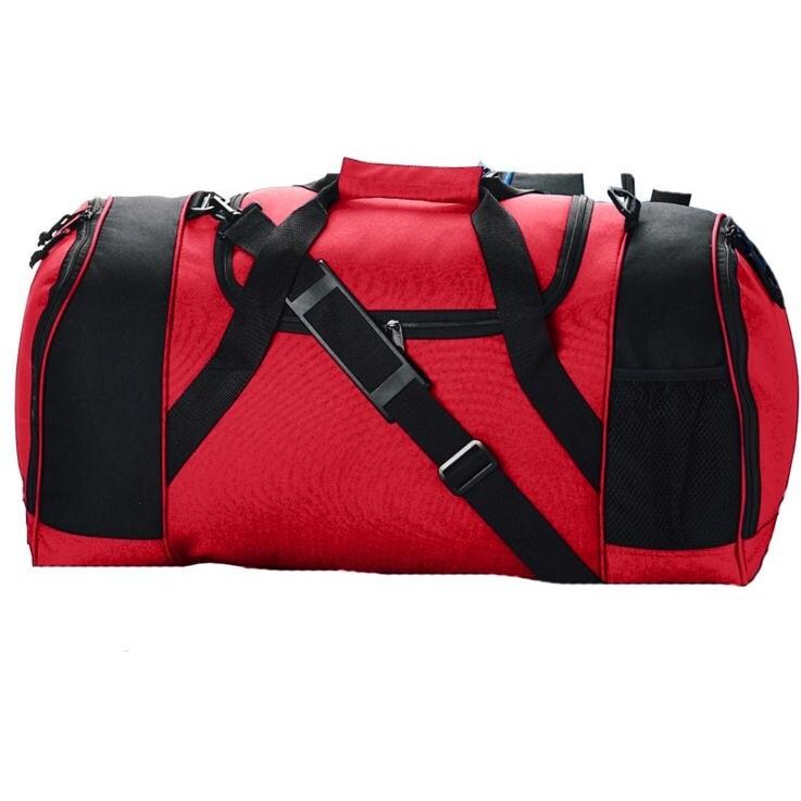 Augusta Duffel Bag With Ball Pocket - Red