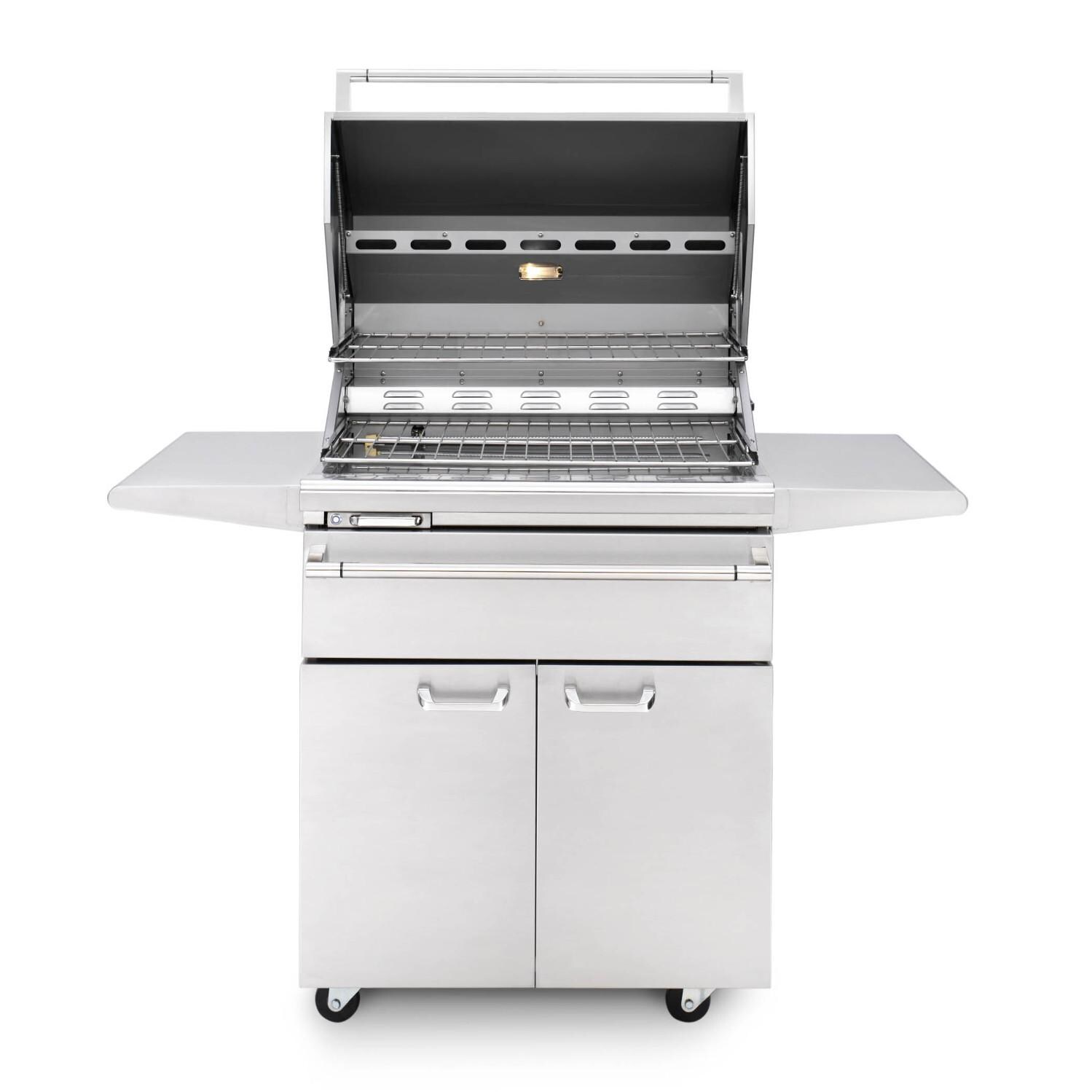 Lynx Sonoma 30-Inch Stainless Steel Freestanding Gas Smoker - Open thumbnail