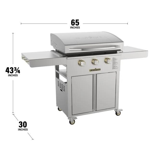 Blackstone 6009 Select 28-Inch Griddle W/ Cabinet - Dimensions - Dimensional  thumbnail
