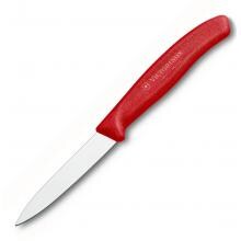 Victorinox Swiss Classic 3-1/4 Inch Spear Point Straight Edge Paring Knife - Red image