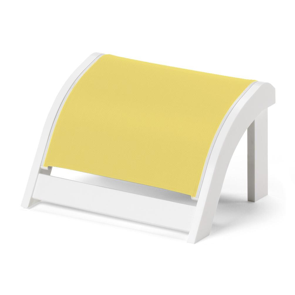 Adirondack MGP Patio Ottoman With Sling Seating By Telescope Casual - Yellow thumbnail