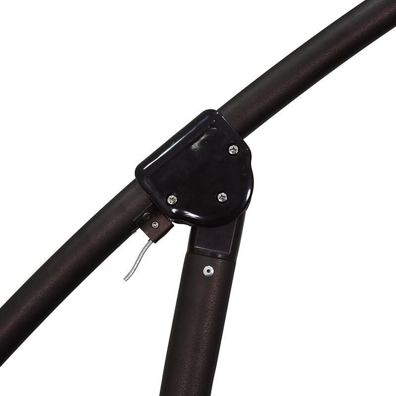 California Umbrella 9 Ft Octagonal Aluminum 2-Way Tilt Cantilever Patio Umbrella W/ Crank Lift & Aluminum Ribs - Latch Detail thumbnail