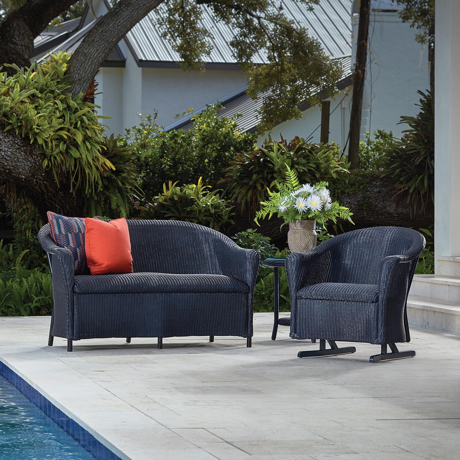 Lloyd Flanders Reflections Spring Rocker - Lifestyle thumbnail