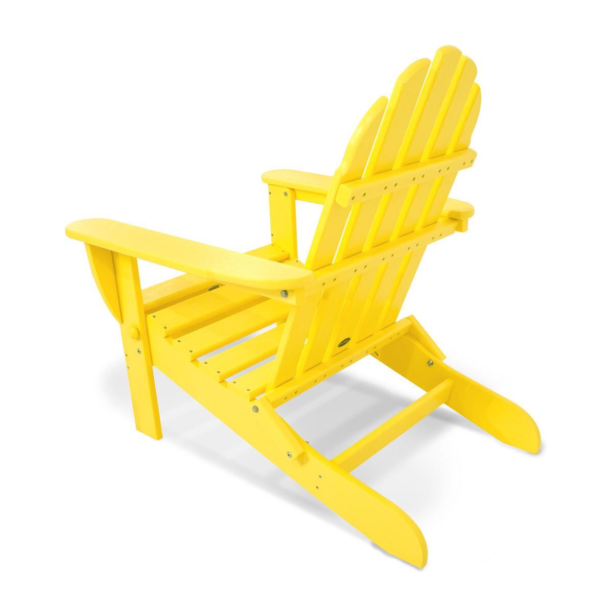 POLYWOOD AD5030LE Classic Folding Adirondack Chair - Back View thumbnail