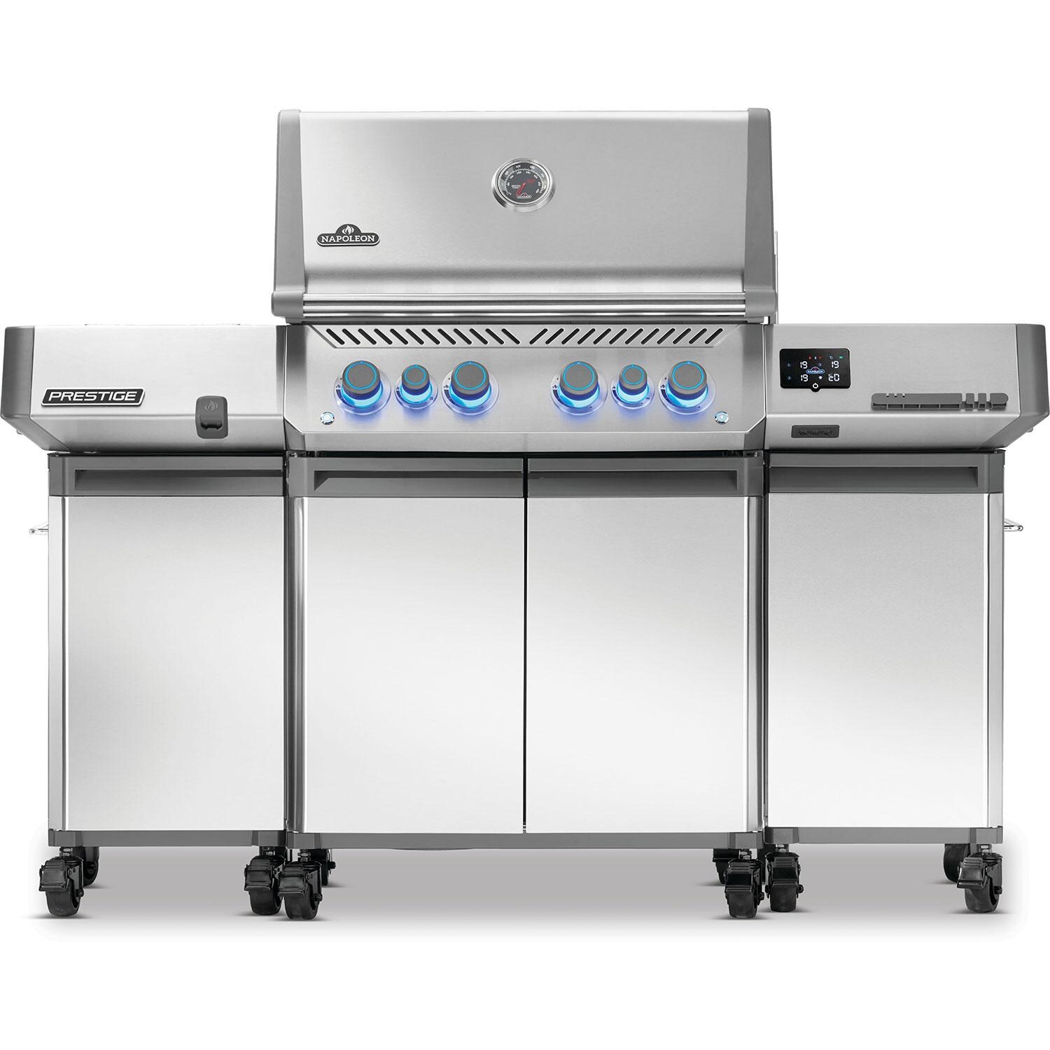 Napoleon 68003 Prestige 2 Pc Grill Storage Cabinet Carts - Both Carts Attached - White Background thumbnail