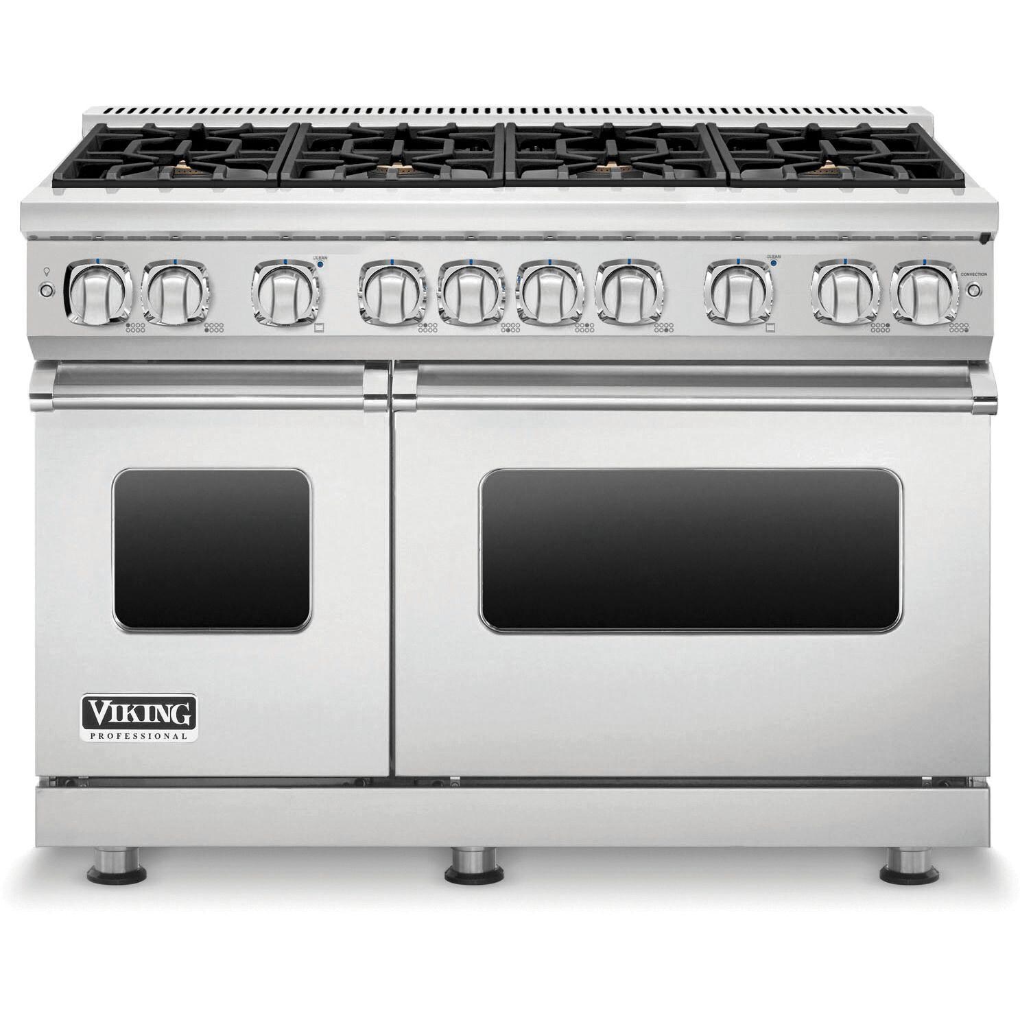 Viking Professional 7 Series 48-Inch 8-Burner Propane Gas Range - Stainless Steel - VGR7488BSSLP thumbnail