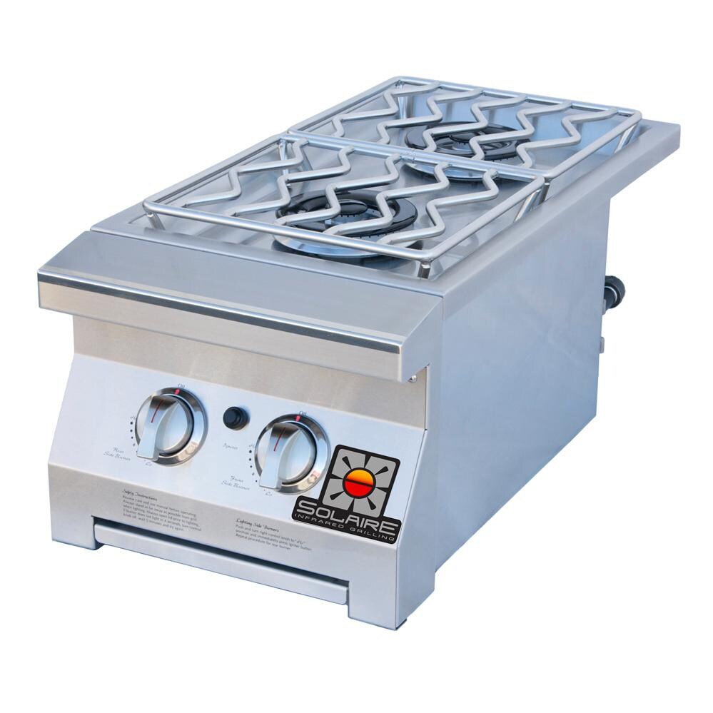 Solaire Natural Gas Built-In Double Side Burner - SOL-IRSB-14-NG