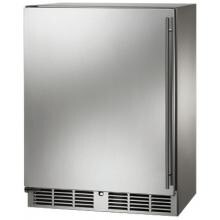 Perlick Signature Series Sottile 3.1 Cu. Ft. Left Hinge Built-In Compact Refrigerator - Stainless Steel - HH24RS-3-1L image