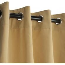 Sunbrella Outdoor Curtain With Grommets By Hatteras Outdoors - 52 1/2 X 84 Inch - Wheat