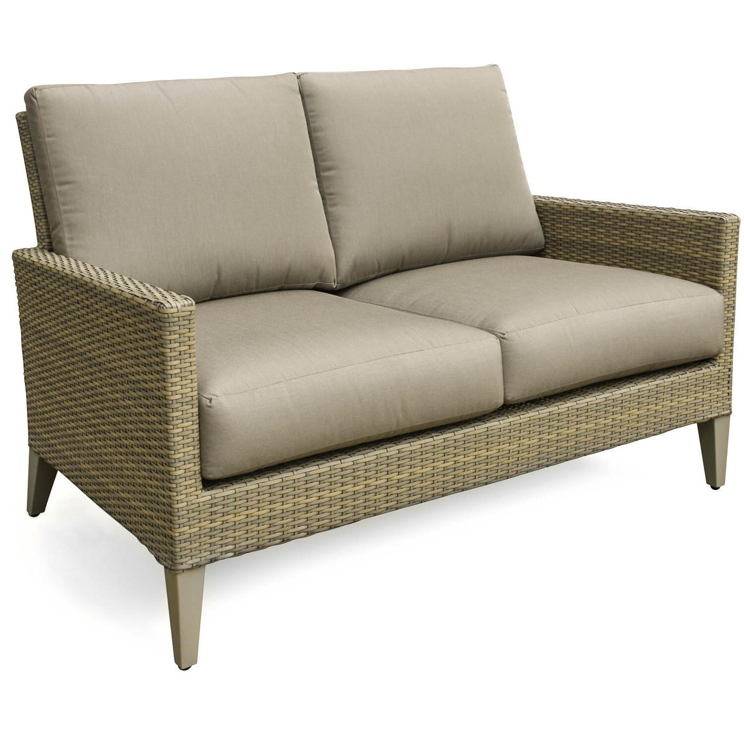 Lafitte 5 Piece Wicker Patio Conversation Set - Loveseat thumbnail