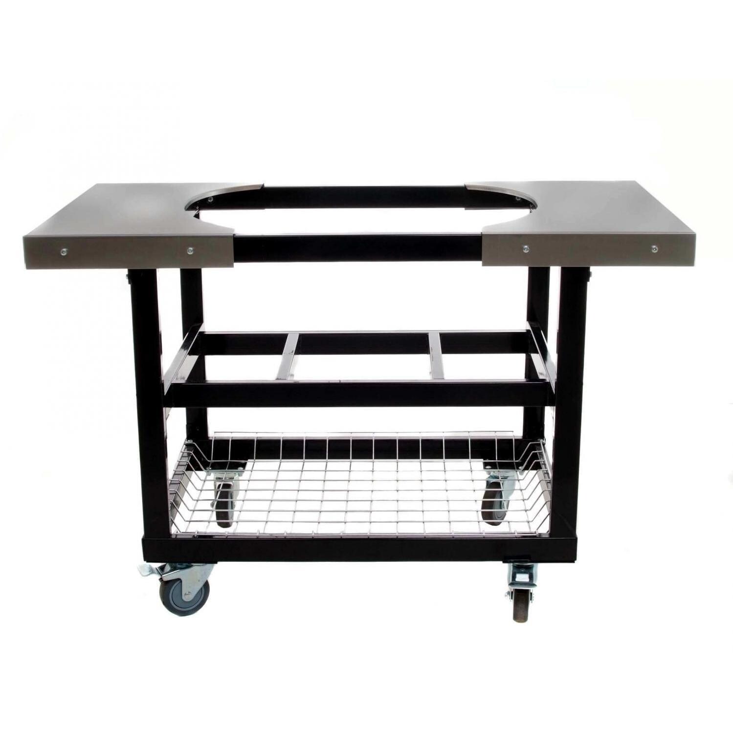 Primo PG00320 Steel Cart With Stainless Steel Side Tables For Oval Junior thumbnail