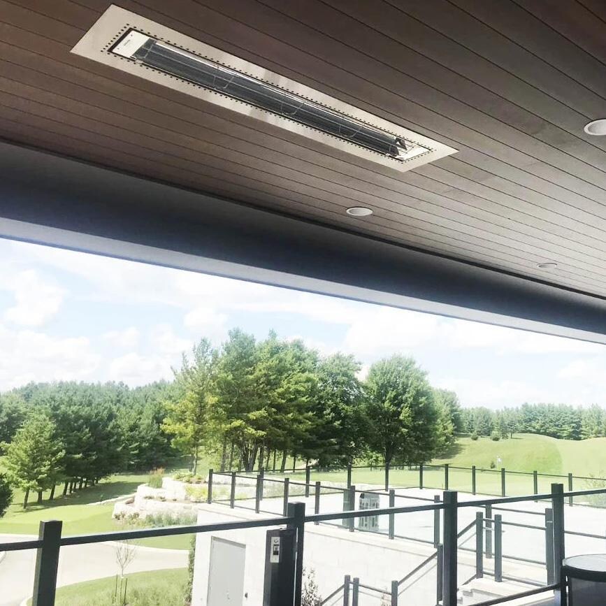 Amantii ES-2039-24 electricSchwank ES-2039 39 Inch 2000W Single Element 240V Electric IR Indoor/Outdoor - Installed at Golf Course - Lifestyle thumbnail
